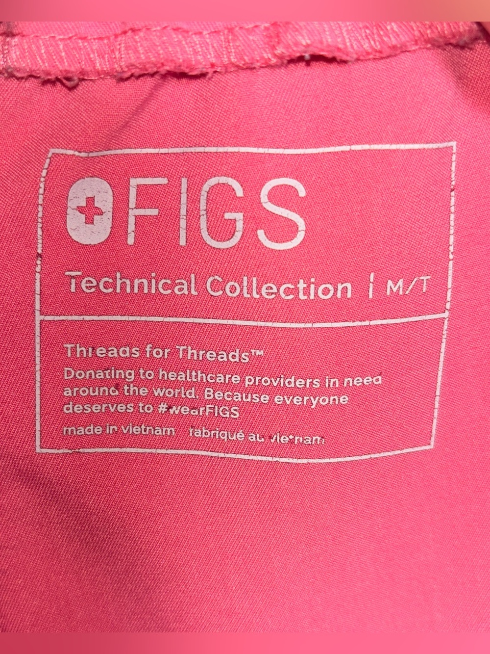 Pink Drawstring Cargo Scrub Pants - Picture 2 of 10